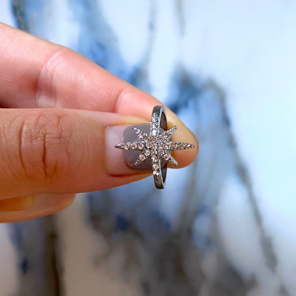 North Star Silver Dainty Ring - Size 9